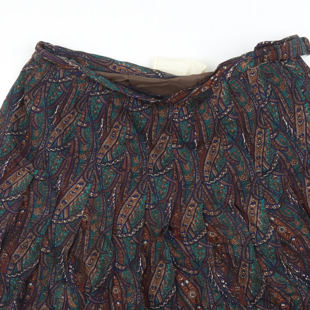 Edinburgh Woolen Mill  Womens Multicoloured Paisley  Maxi Skirt Size 16
