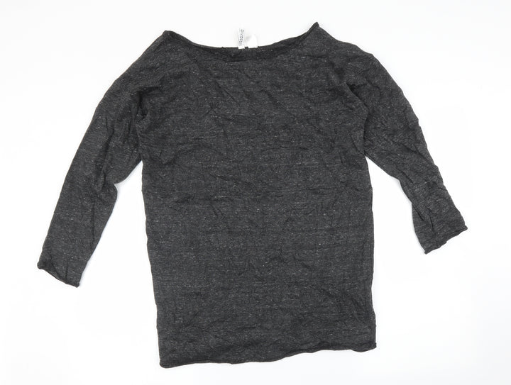 H&M Womens Grey   Pullover Jumper Size XS