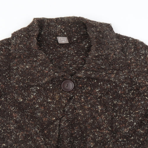 TU Womens Brown   Cardigan Jumper Size 12