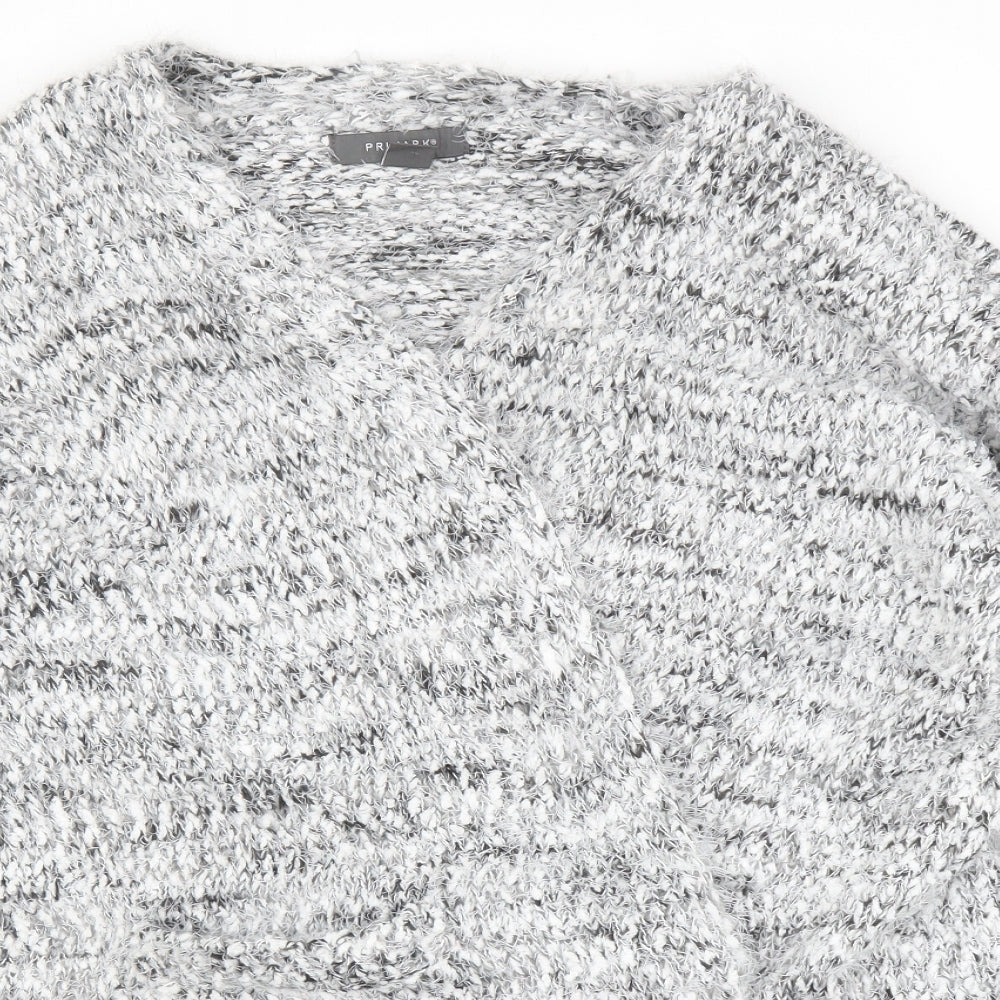 Primark Womens Grey   Cardigan Jumper Size M