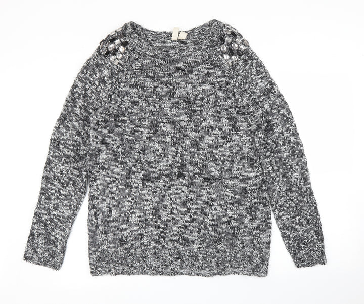 FOREVER 21 Womens Grey   Pullover Jumper Size L