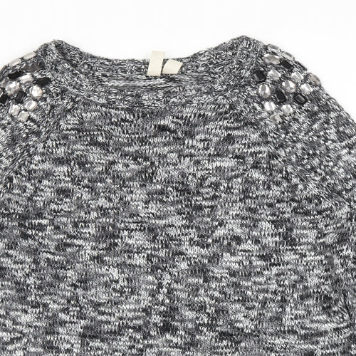 FOREVER 21 Womens Grey   Pullover Jumper Size L