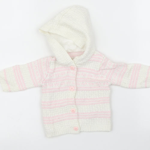 George Girls Multicoloured Striped  Cardigan Jumper One Size