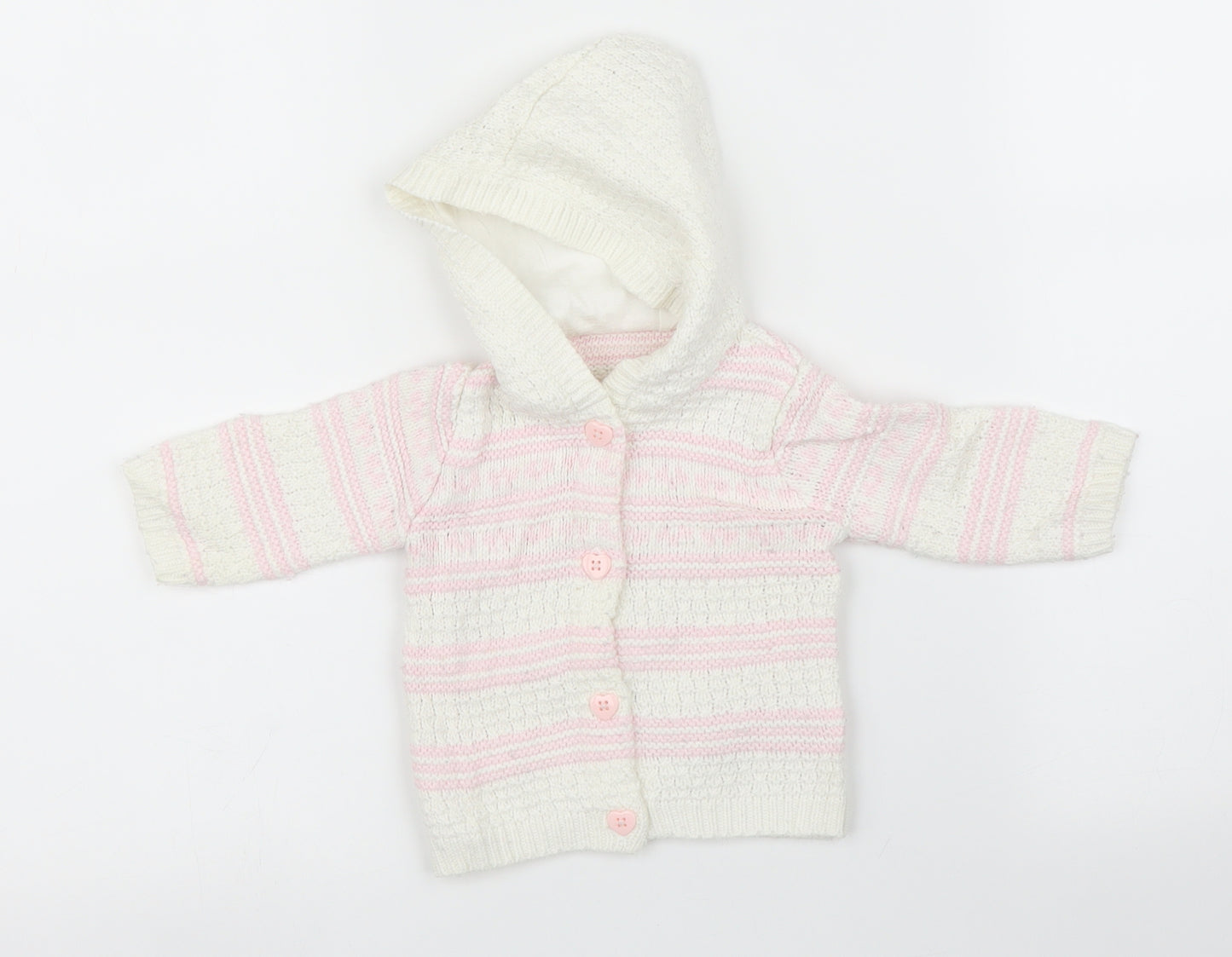 George Girls Multicoloured Striped  Cardigan Jumper One Size