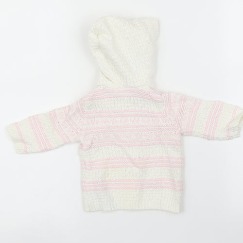 George Girls Multicoloured Striped  Cardigan Jumper One Size
