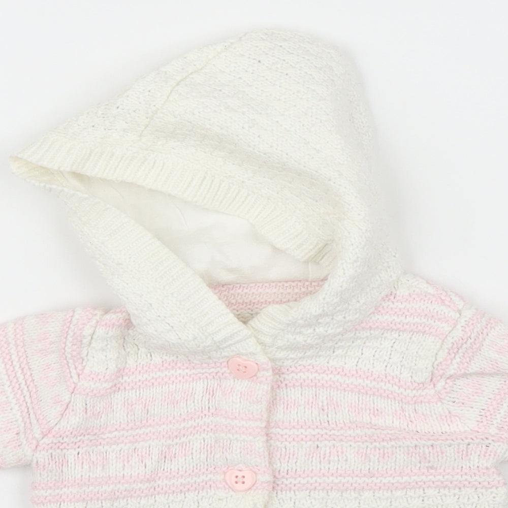 George Girls Multicoloured Striped  Cardigan Jumper One Size