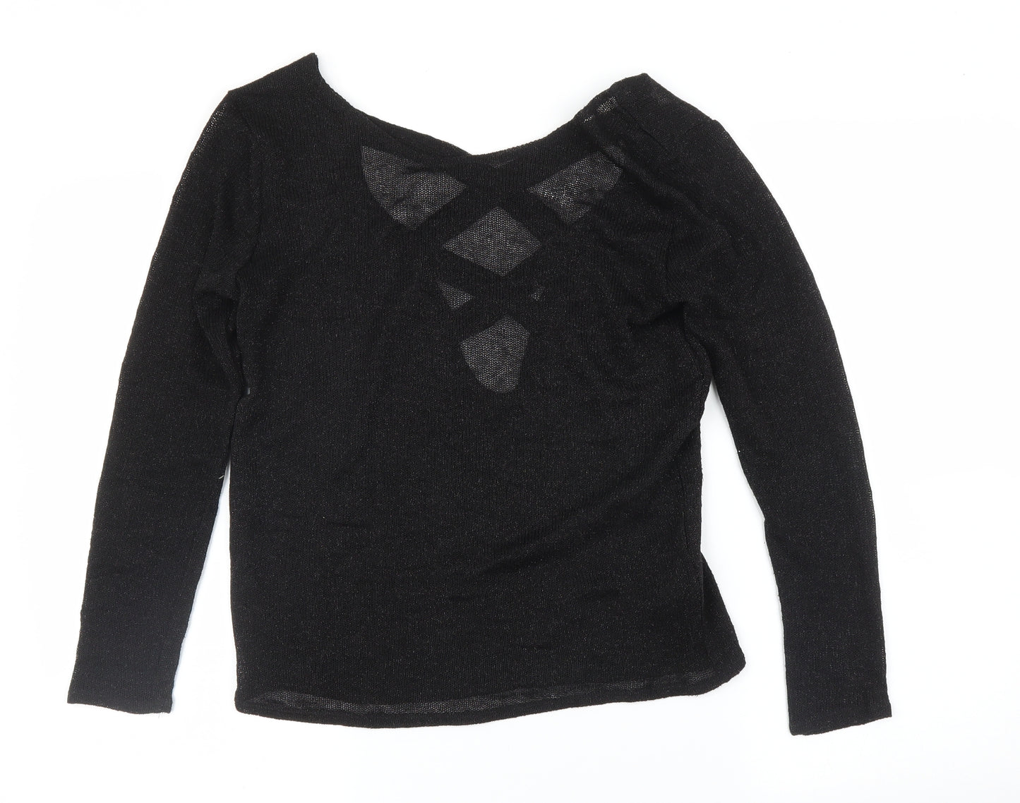 H&M Womens Black   Pullover Jumper Size XS