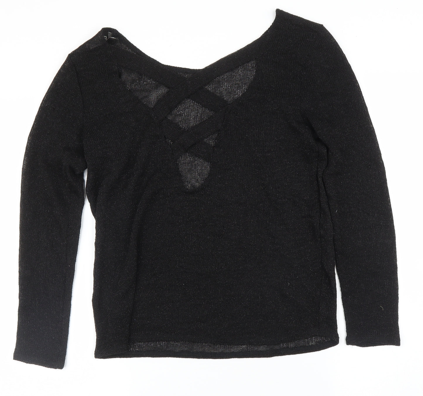 H&M Womens Black   Pullover Jumper Size XS