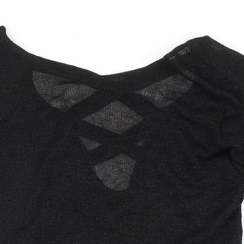 H&M Womens Black   Pullover Jumper Size XS
