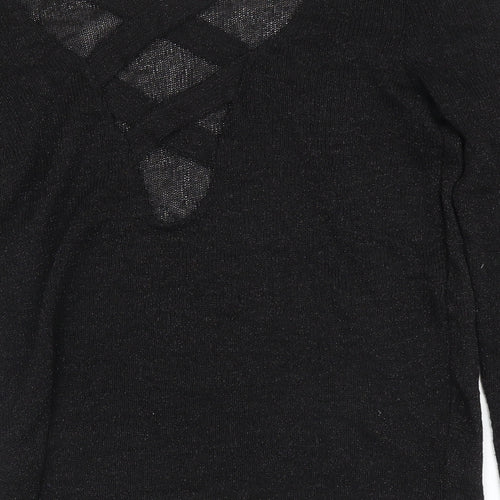 H&M Womens Black   Pullover Jumper Size XS