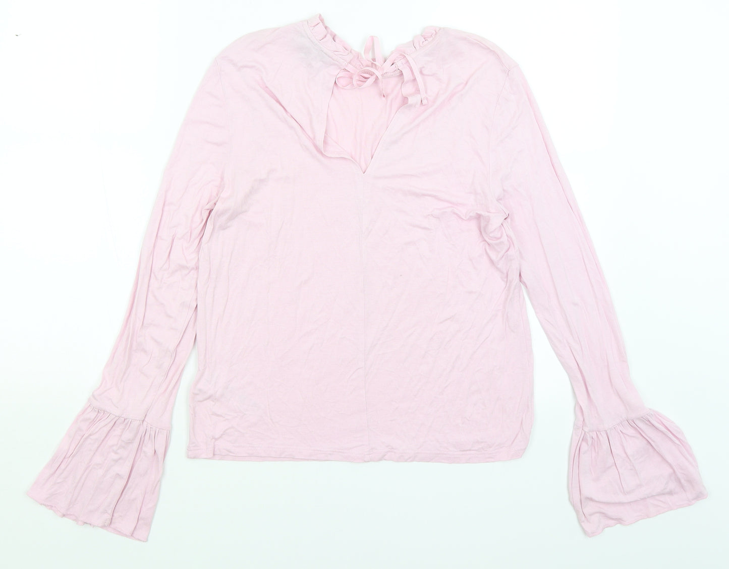 Topshop Womens Pink   Basic T-Shirt Size 12