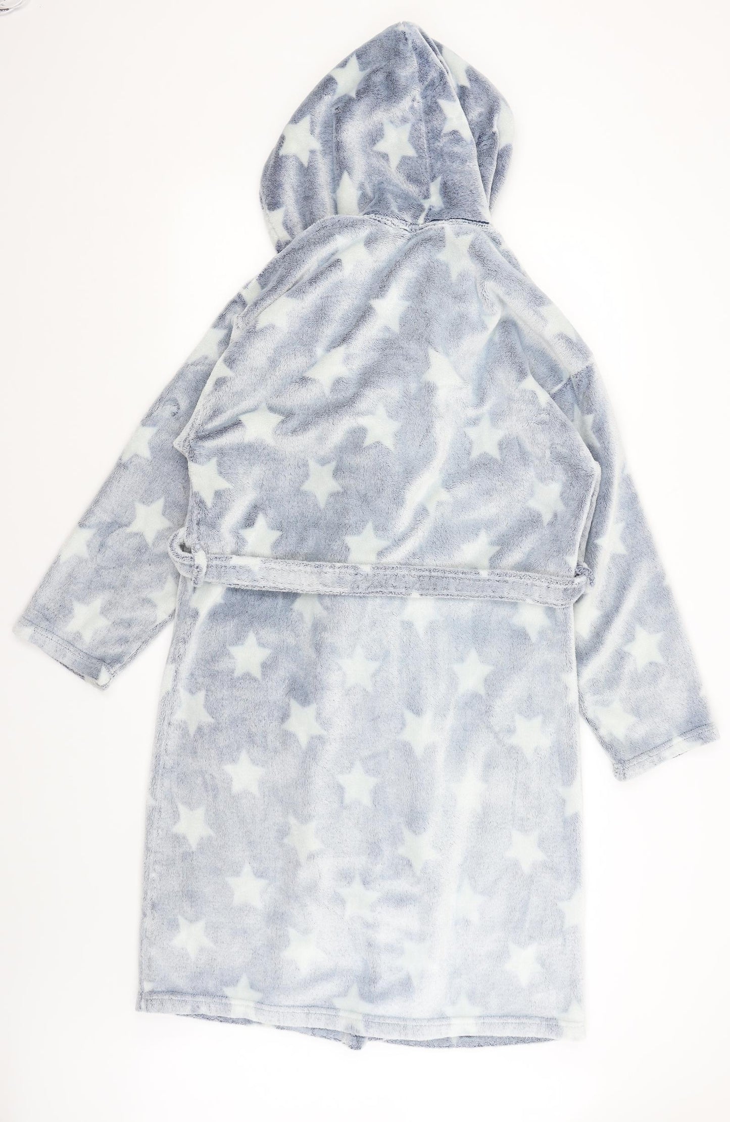 M&S Womens Blue Solid  Kimono Gown Size 16  - Stars