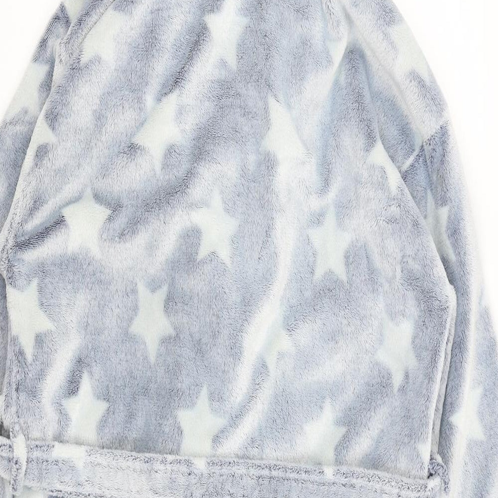 M&S Womens Blue Solid  Kimono Gown Size 16  - Stars