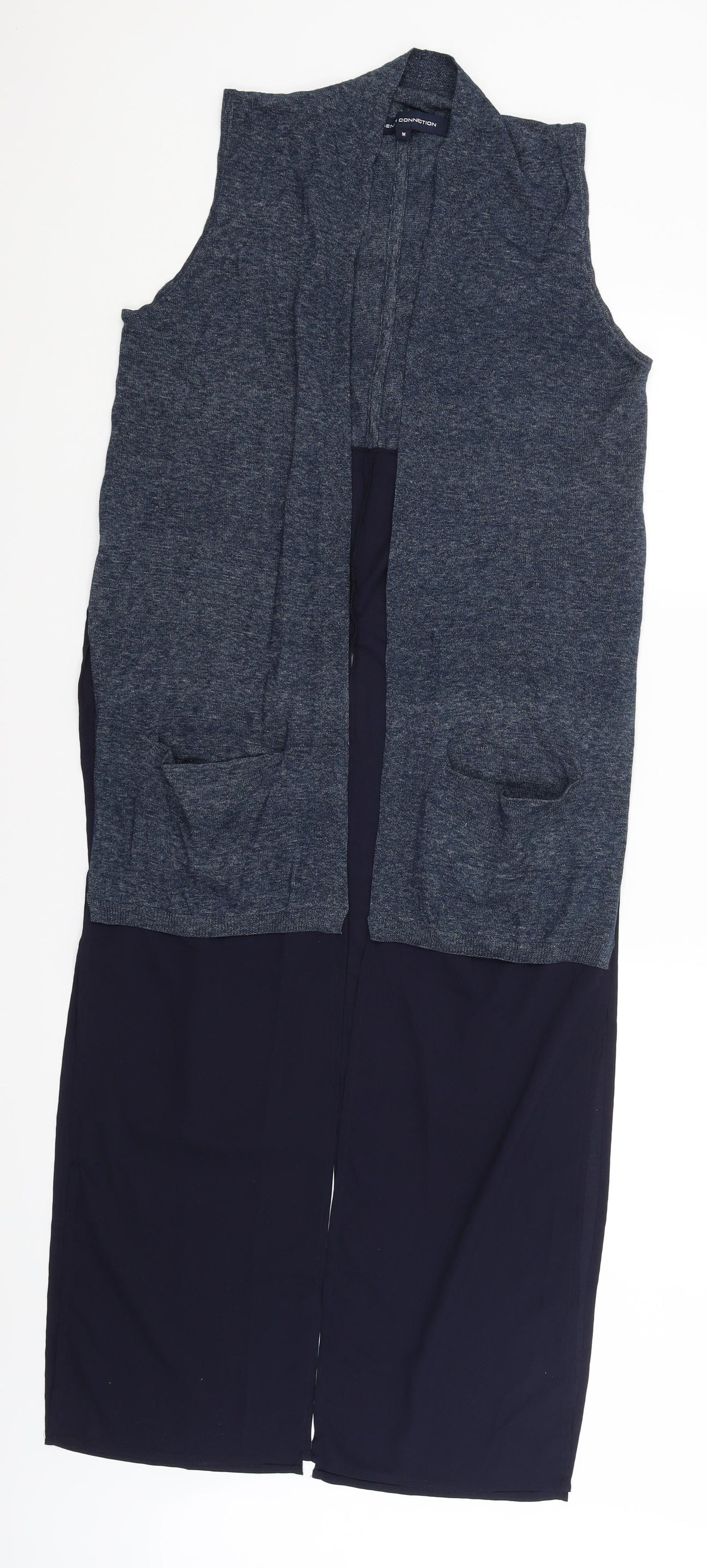 French Connection Womens Blue   Vest Jumper Size M