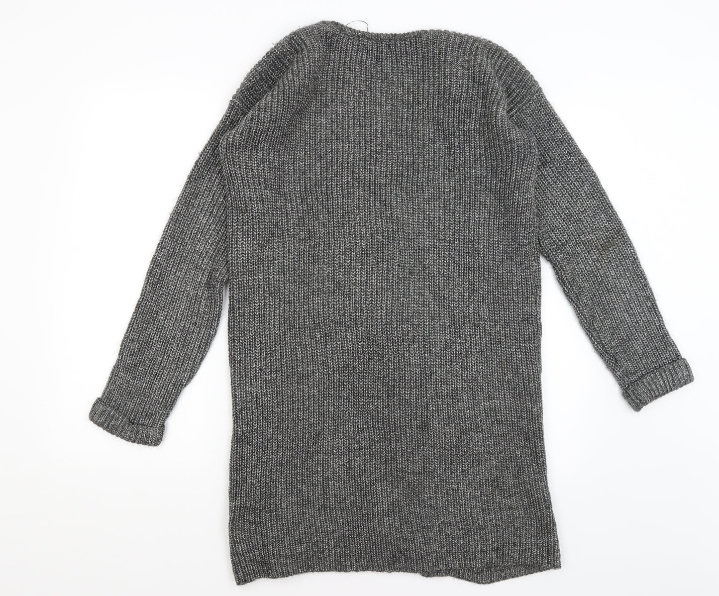 M&S Womens Grey   Cardigan Jumper Size 10