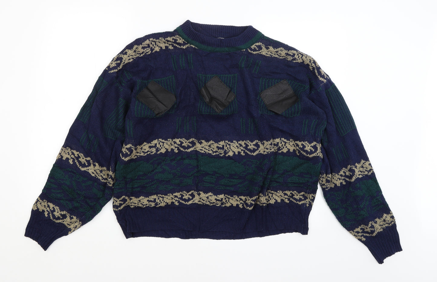 Urban Works Mens Blue   Pullover Jumper Size L