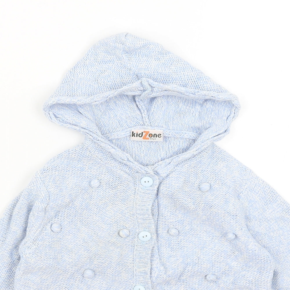 Kid Zone Girls Blue   Cardigan Jumper Size 6-7 Years