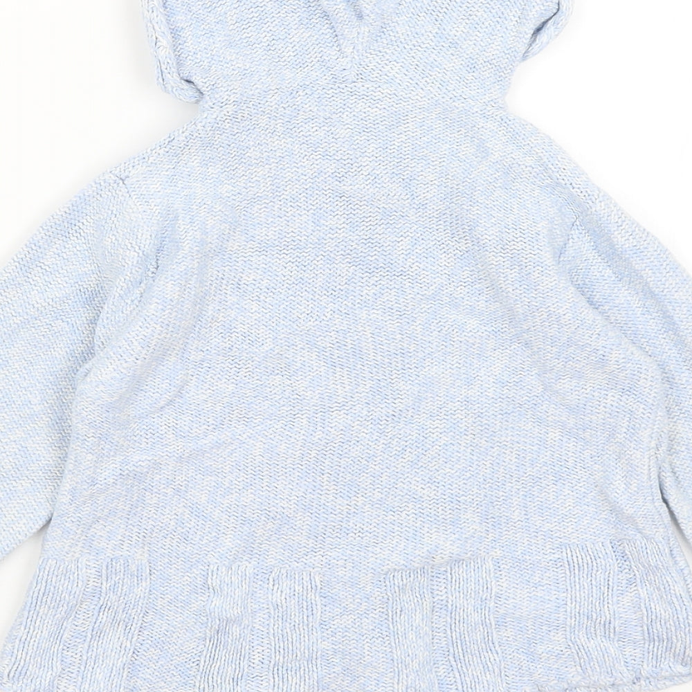 Kid Zone Girls Blue   Cardigan Jumper Size 6-7 Years