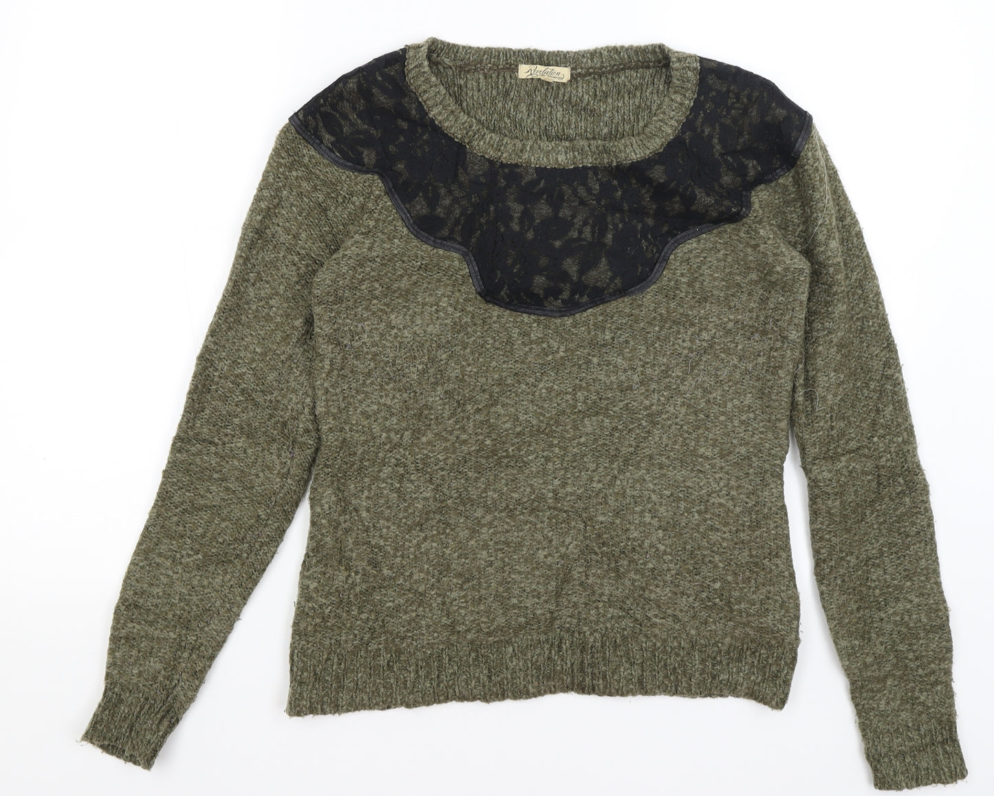 Revelation Womens Green   Pullover Jumper Size XS