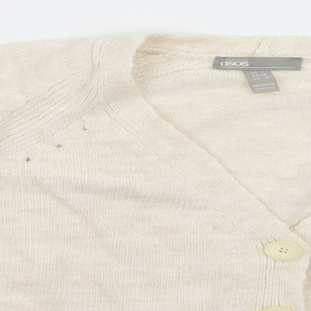 ASOS Womens Ivory   Cardigan Jumper Size 8