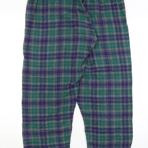 Preworn Mens Green Plaid   Pyjama Pants Size S