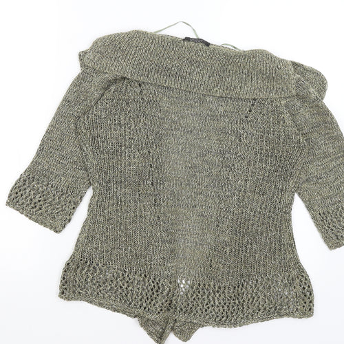 George Womens Gold   Cardigan Jumper Size 10