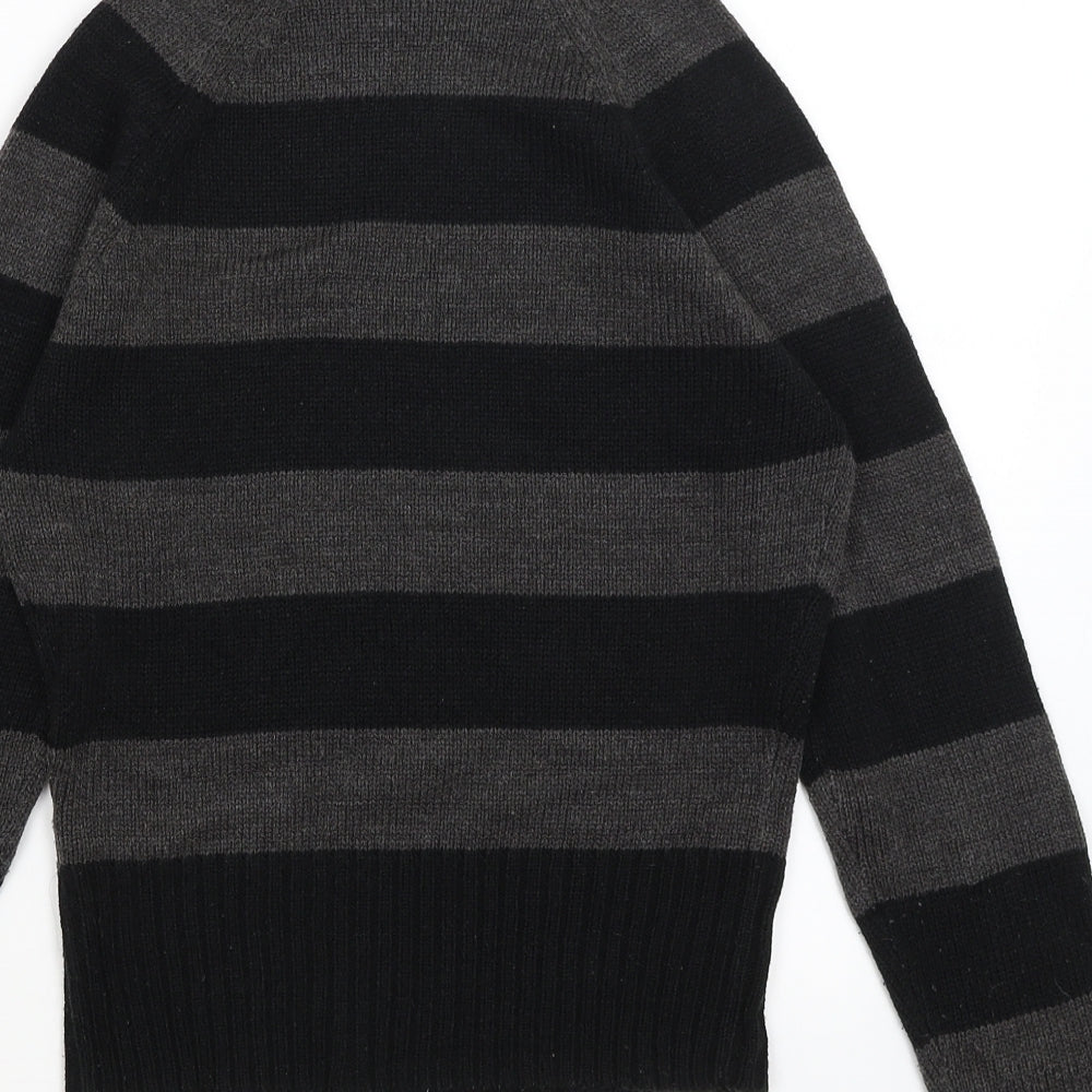 BBU Womens Black Striped  Pullover Jumper Size M
