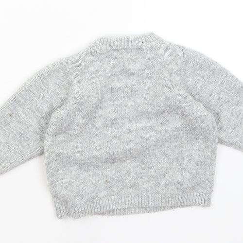 E-vie Angel Baby Grey   Pullover Jumper Size 12-18 Months
