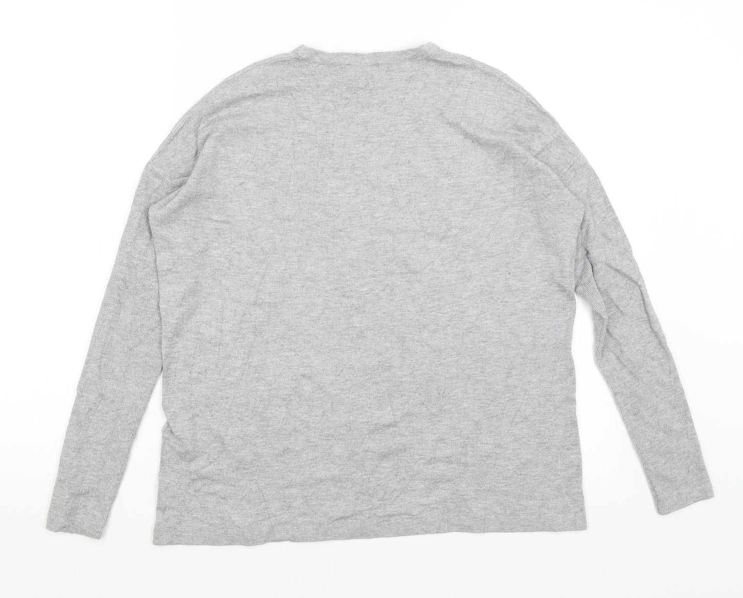 Warehouse Womens Grey   Basic T-Shirt Size 8