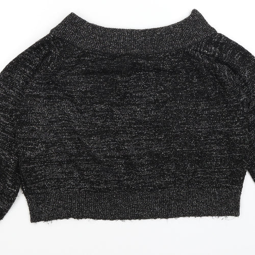 Divided Womens Black   Pullover Jumper Size M