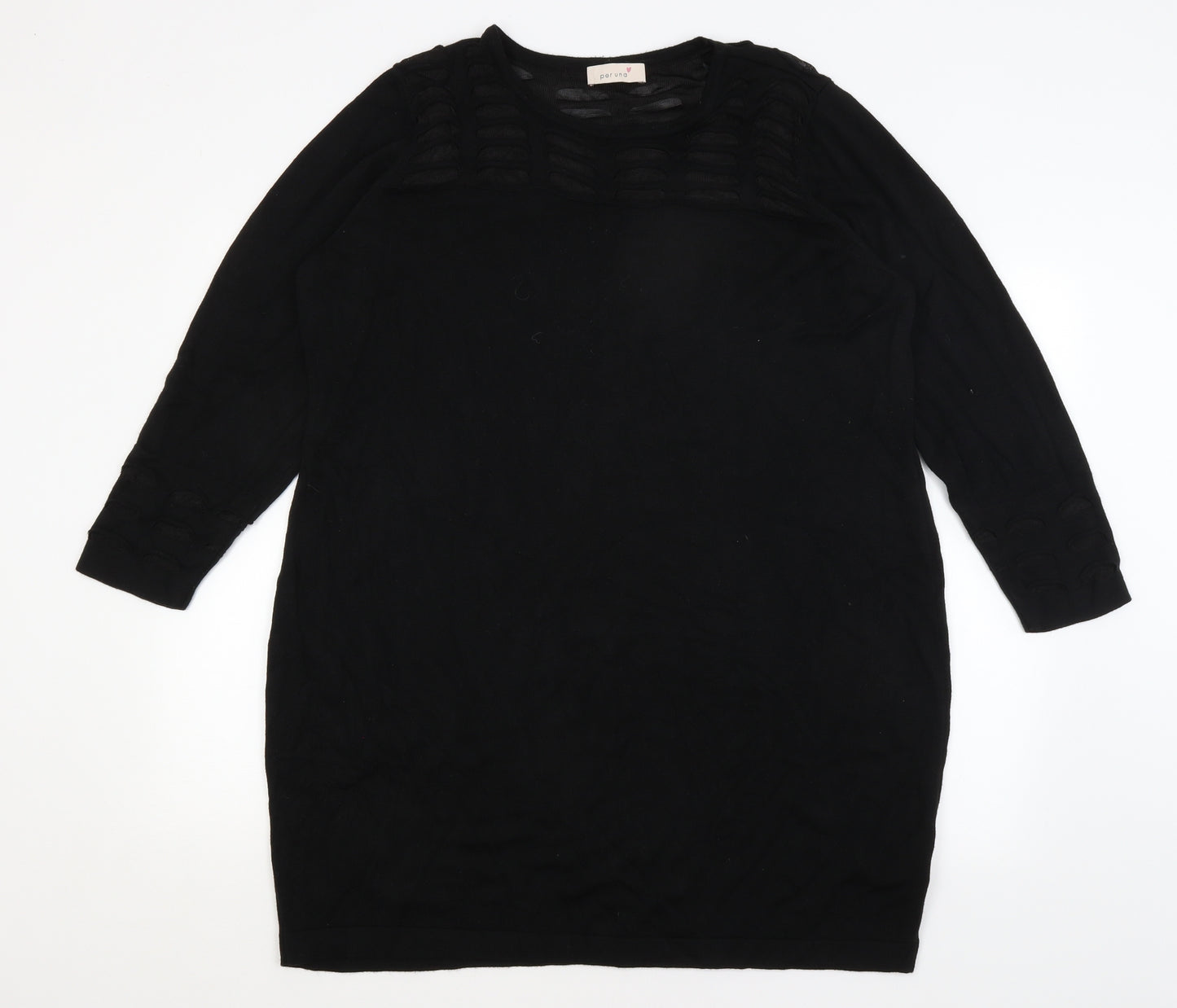 M&S Womens Black   Pullover Jumper Size 22