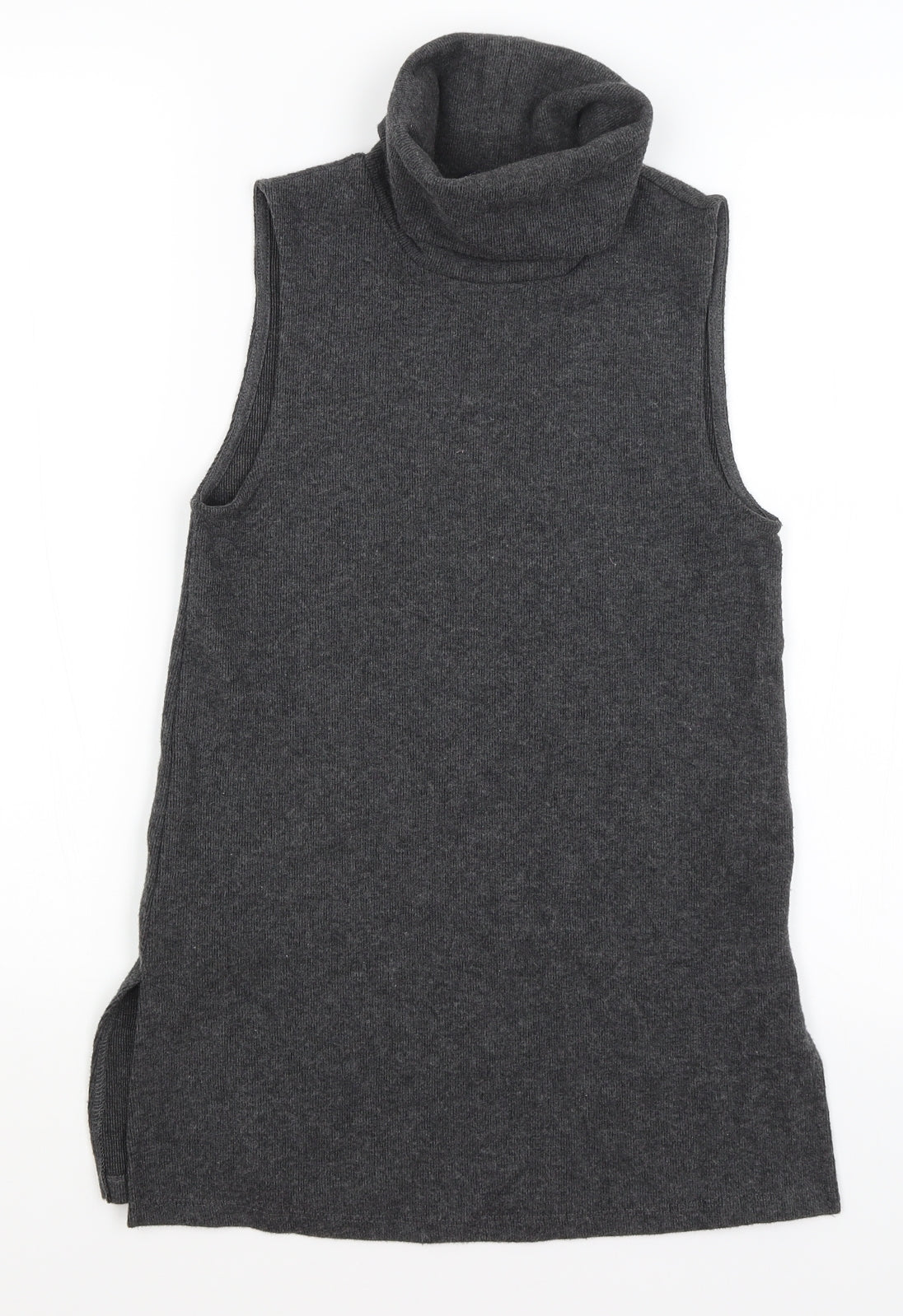 M&S Womens Grey   Vest Jumper Size 6