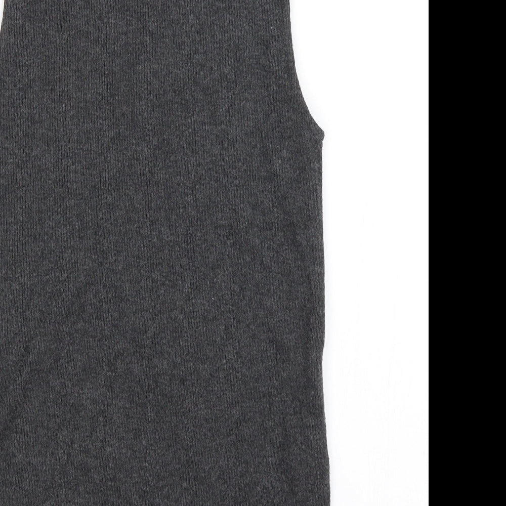 M&S Womens Grey   Vest Jumper Size 6