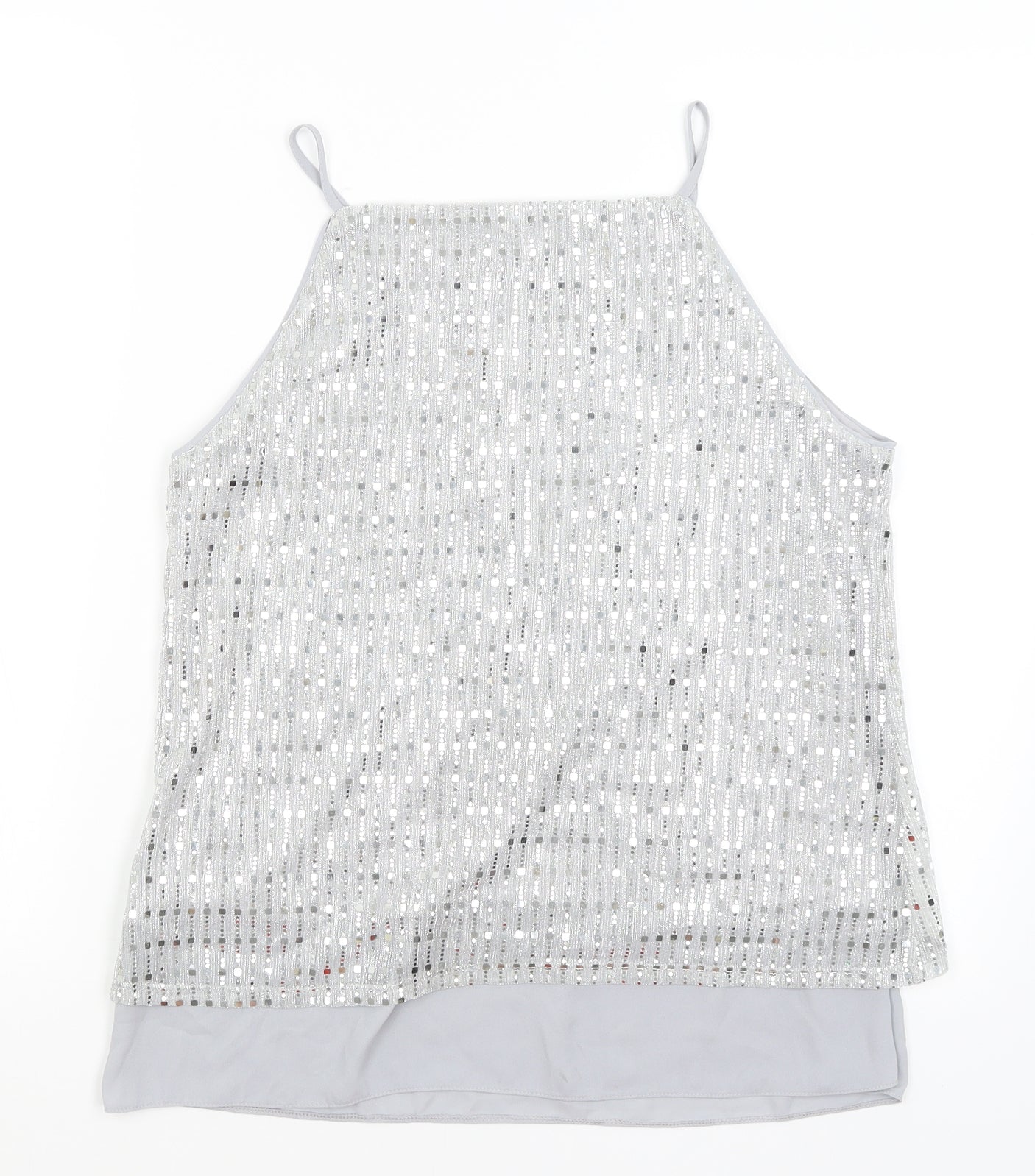 Oasis Womens Silver   Basic Tank Size M