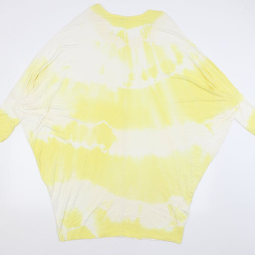 Obsession Womens Yellow   T-Shirt Dress  Size 20