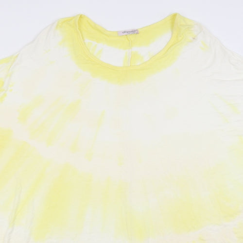 Obsession Womens Yellow   T-Shirt Dress  Size 20
