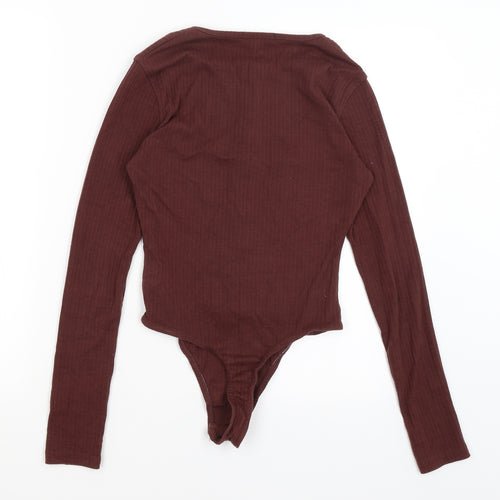 Missguided Womens Red   Bodysuit One-Piece Size 8