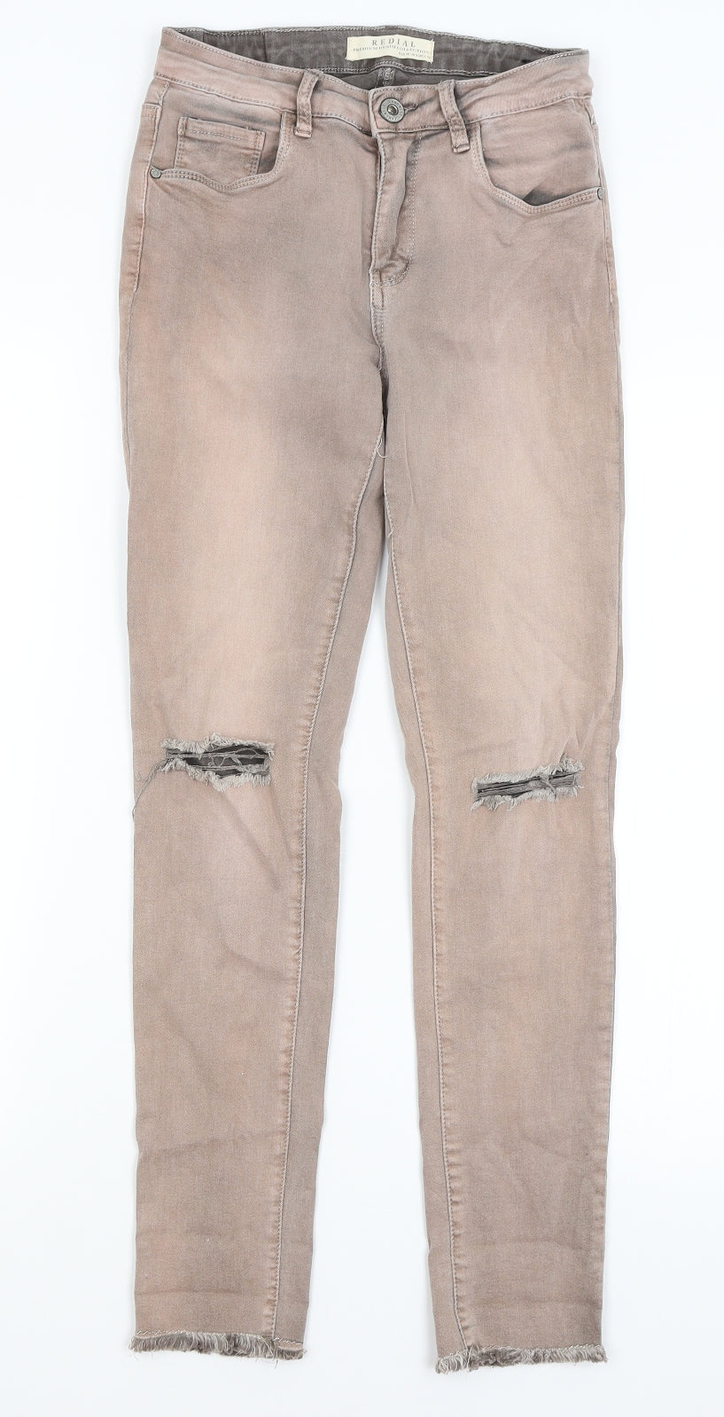 Redial Womens Pink   Skinny Jeans Size 8 L27.5 in