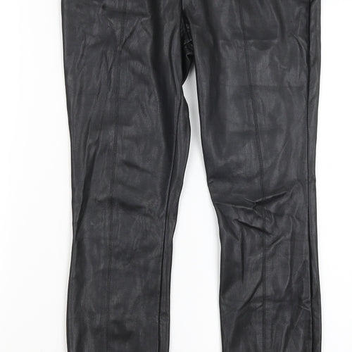 Preworn Womens Black   Trousers  Size 8 L27 in
