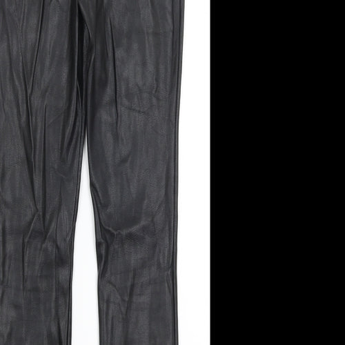 Preworn Womens Black   Trousers  Size 8 L27 in