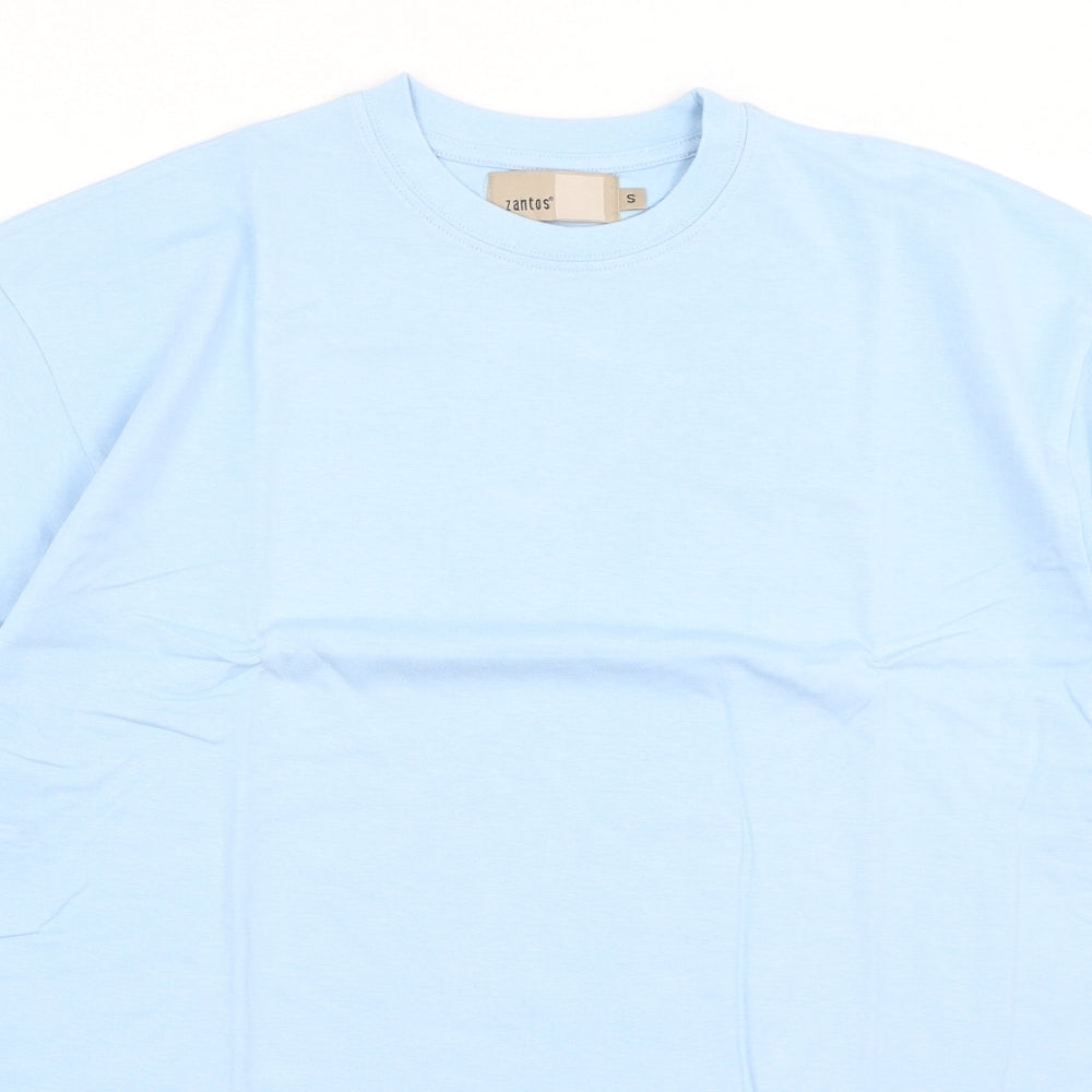 Zantos Mens Blue    T-Shirt Size S