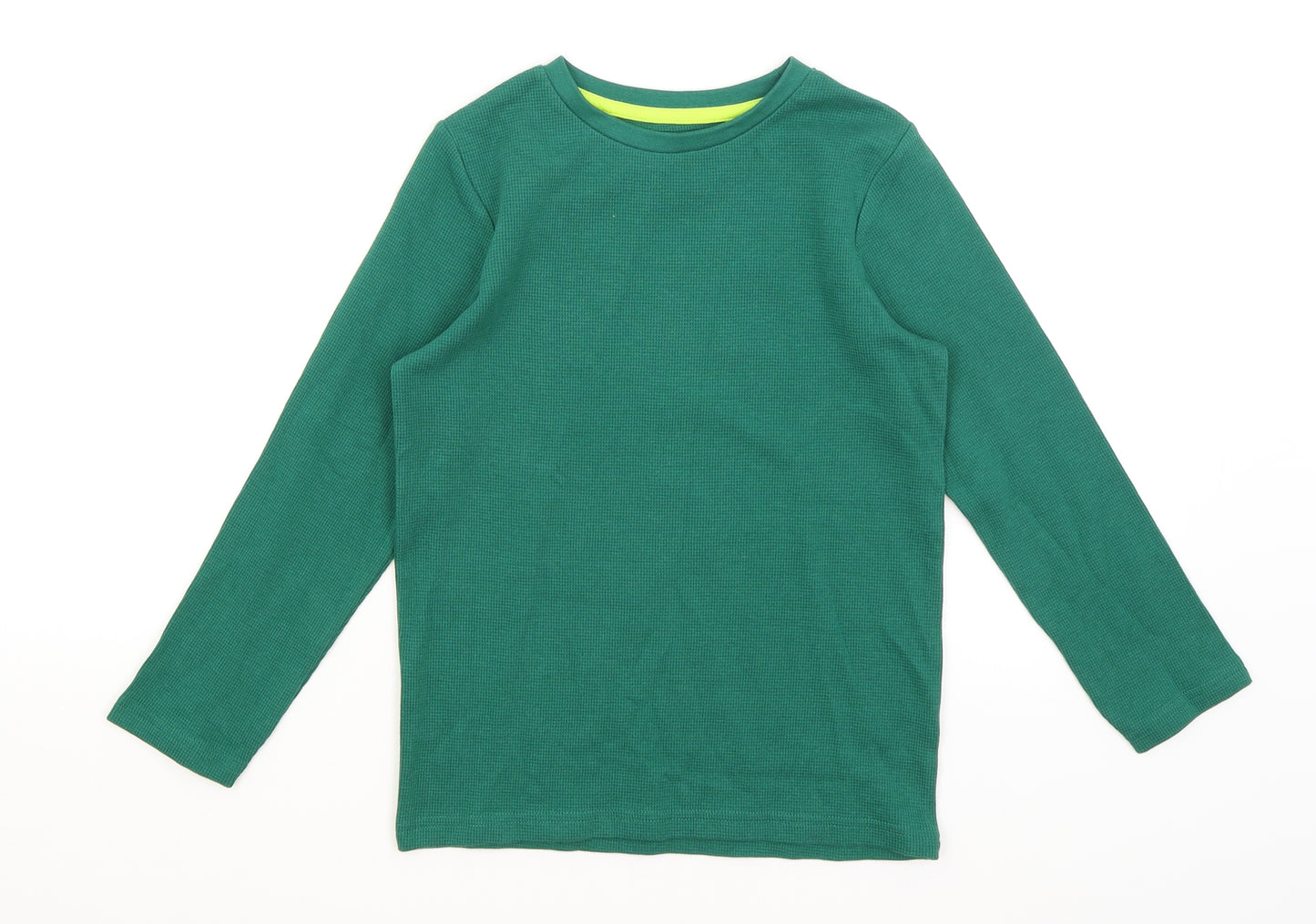 TU Boys Green   Basic T-Shirt Size 7 Years