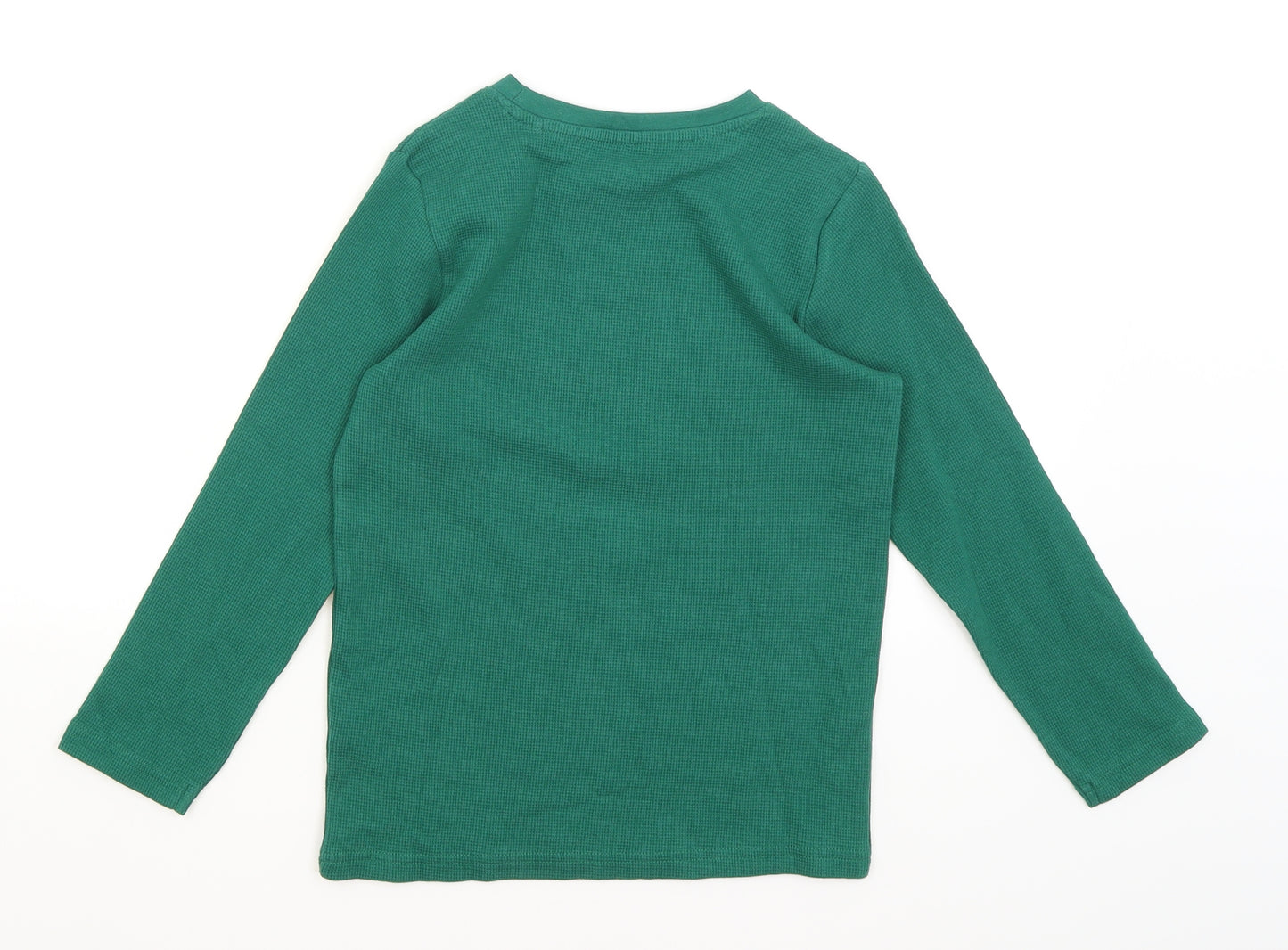 TU Boys Green   Basic T-Shirt Size 7 Years