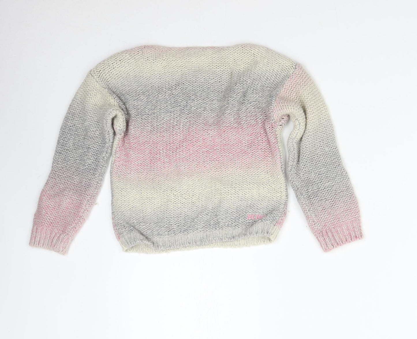 Fat Face Girls Multicoloured  Knit Pullover Jumper Size 6 Years