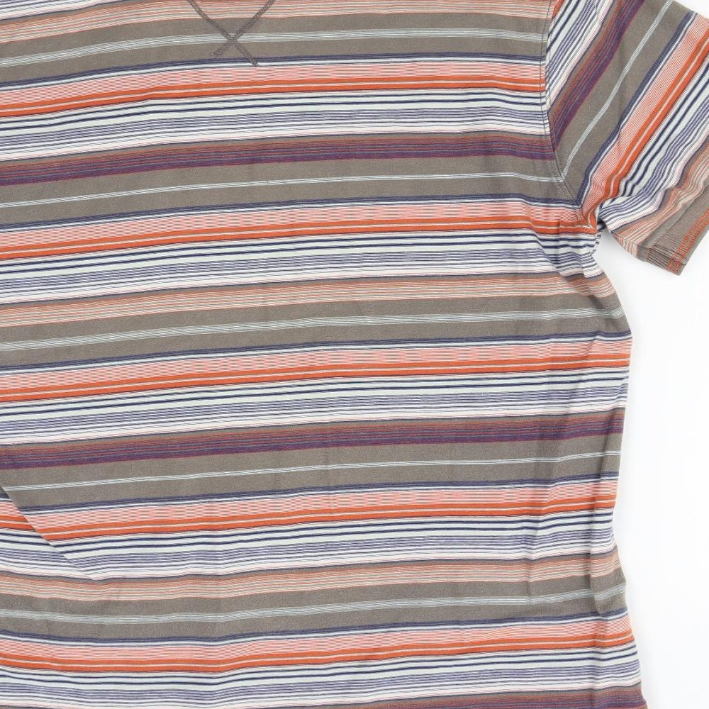 Fat Face Mens Multicoloured Striped   Polo Size L