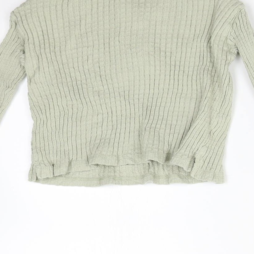 Zara Girls Green   Basic T-Shirt Size 2-3 Years
