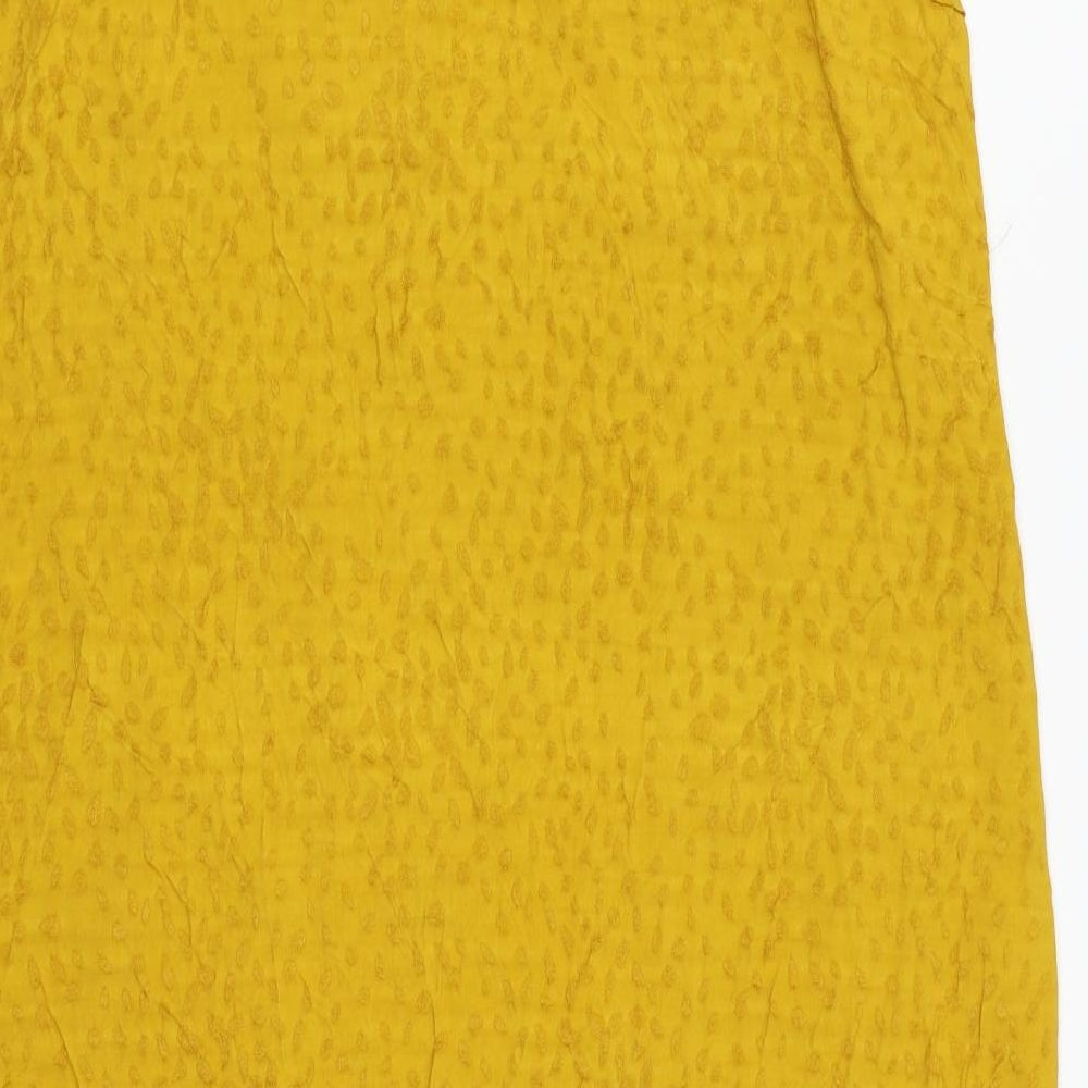 Matalan Womens Yellow Animal Print  Slip Dress  Size 14