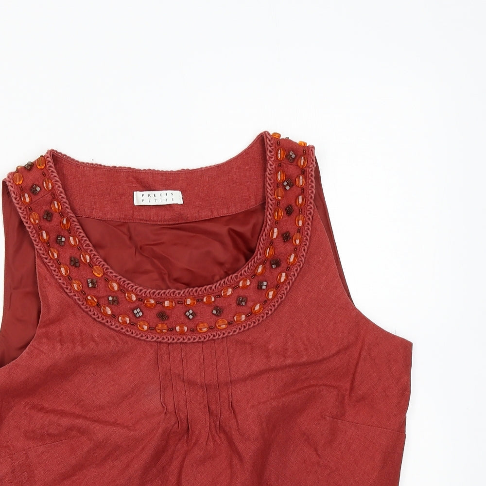 Precis Petite Womens Red   Camisole Tank Size 14