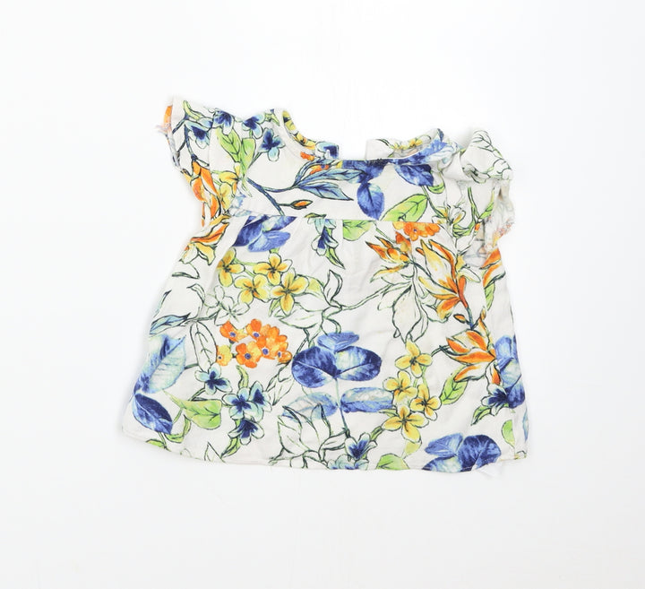 Nutmeg Girls Multicoloured Floral  Basic Blouse Size 18-24 Months