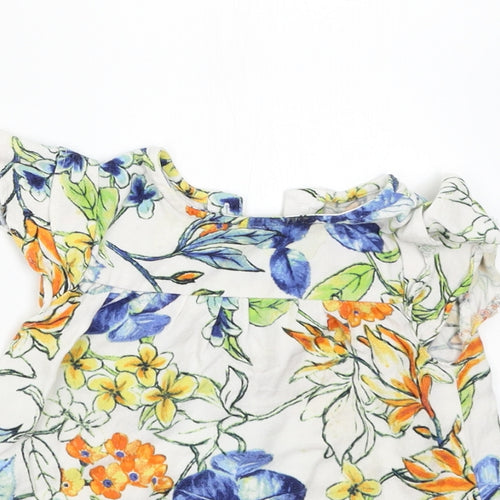 Nutmeg Girls Multicoloured Floral  Basic Blouse Size 18-24 Months